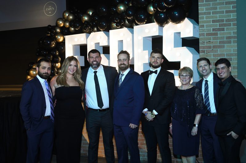 Nick Good with his team at The ESPE's awards gala